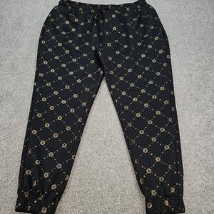 Drill Clothing Company Men's Black & Gold Track Sweat Pants Size 3XL